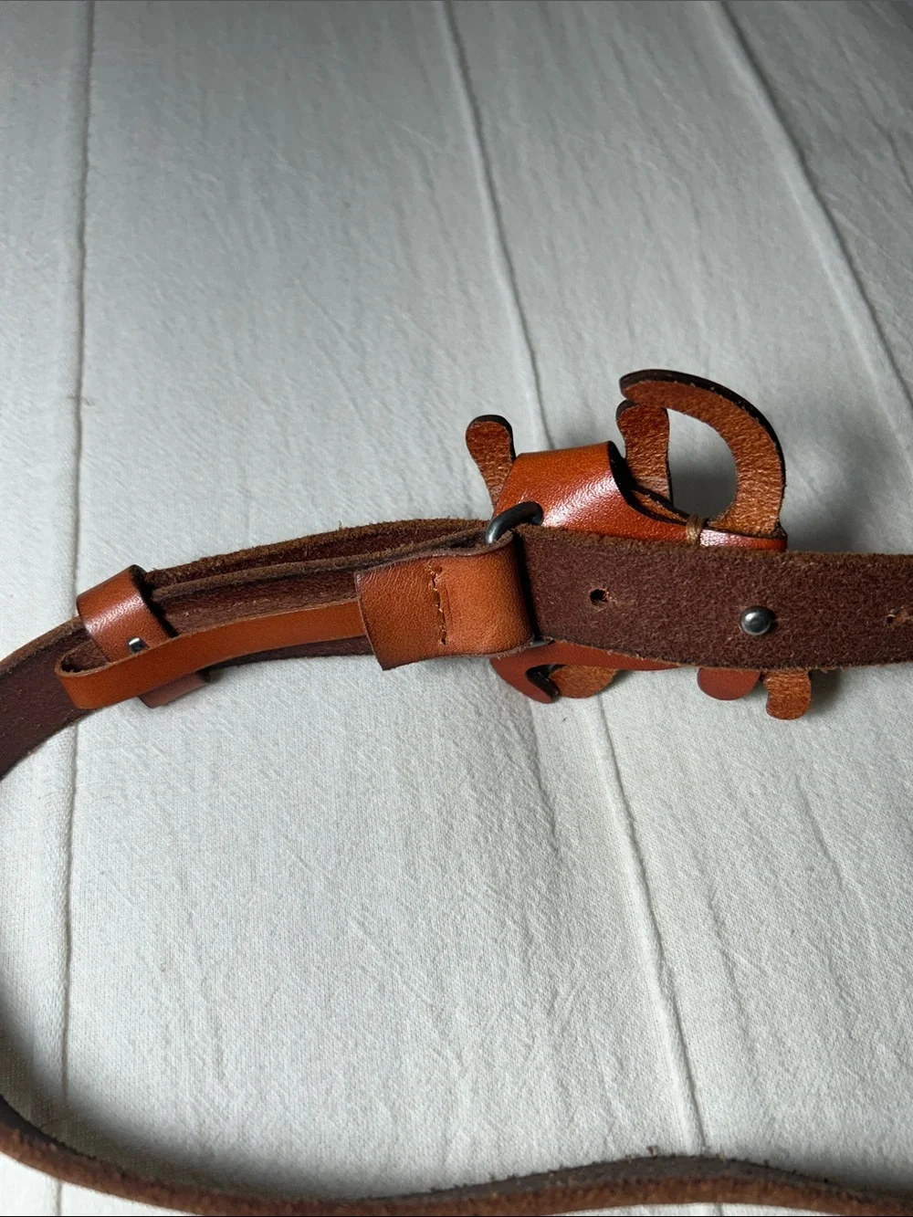 Vintage Novelty Leather Dog Belt Vanca Craft Style Boho Whimsigoth 🐕